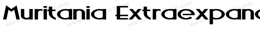 Muritania ExtraexpandedBold字体转换